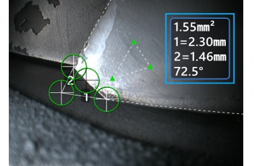 區(qū)域與測(cè)量平面配合,測(cè)量葉尖掉塊的大小 區(qū)域與測(cè)量平面配合,測(cè)量葉尖掉塊的大小