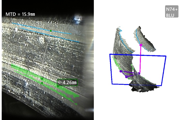 使用三維測(cè)量工業(yè)內(nèi)窺鏡測(cè)量汽車(chē)制動(dòng)缸體零件槽寬度 使用三維測(cè)量工業(yè)內(nèi)窺鏡測(cè)量汽車(chē)制動(dòng)缸體零件槽寬度